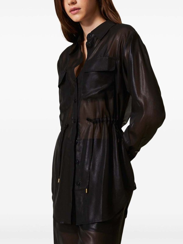 シャツ - 黒 shop online: TWINSET