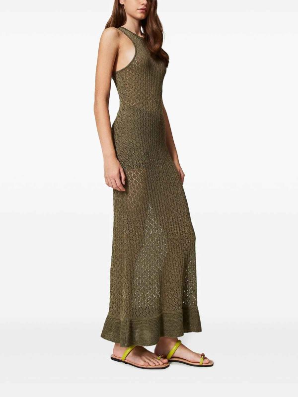 The Best Shops TWINSET: Abendkleider - Abendkleid - Grün