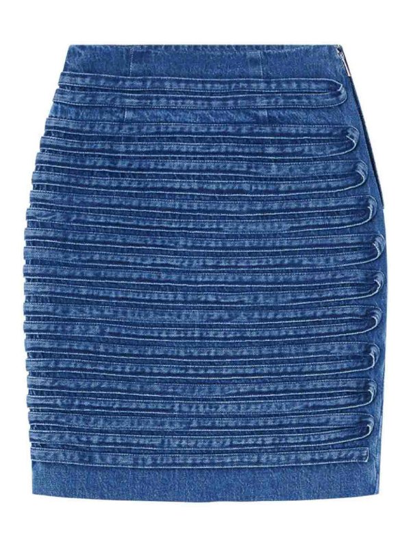 VERSACE: ミニスカート - ミニスカート - ブルー