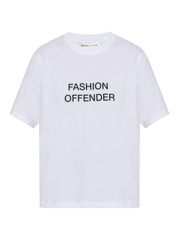 VICTORIA BECKHAM: T-shirts - T-Shirt - Blanc