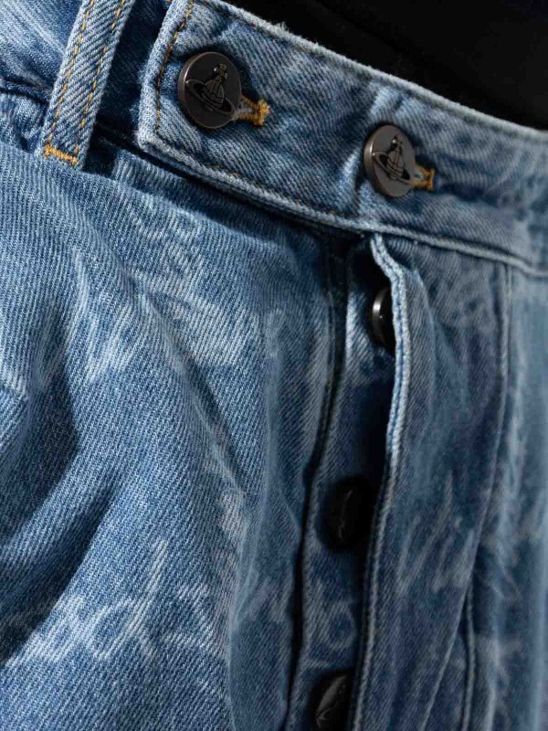 VIVIENNE WESTWOOD: ブーツカットジーンズ online - ブーツカットジーンズ - ブルー