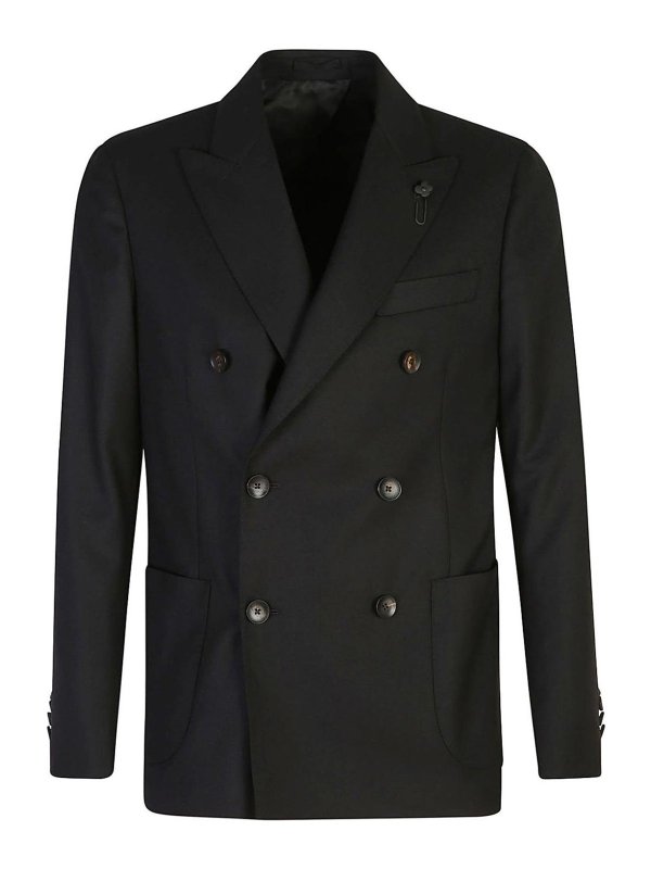 LARDINI: Vestes de costume - Blazer - Noir