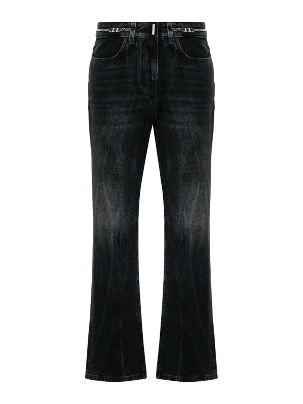 GIVENCHY: Bootcut - Bootcut Jeans - Schwarz