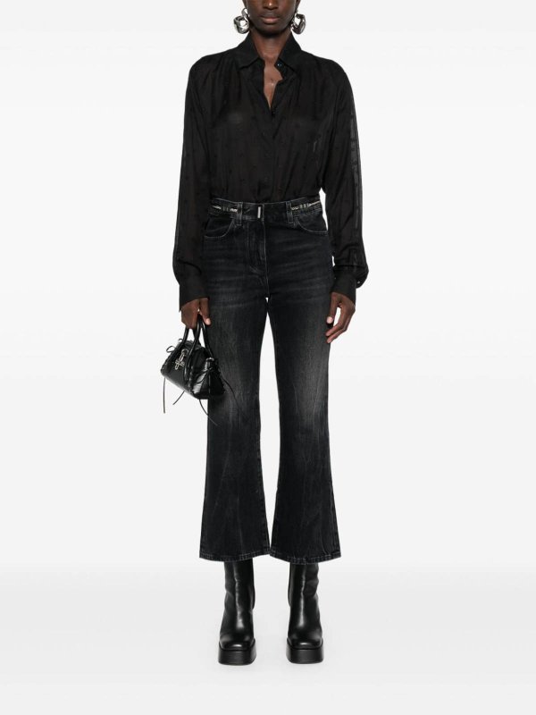 The Best Shops GIVENCHY: Bootcut - Bootcut Jeans - Schwarz