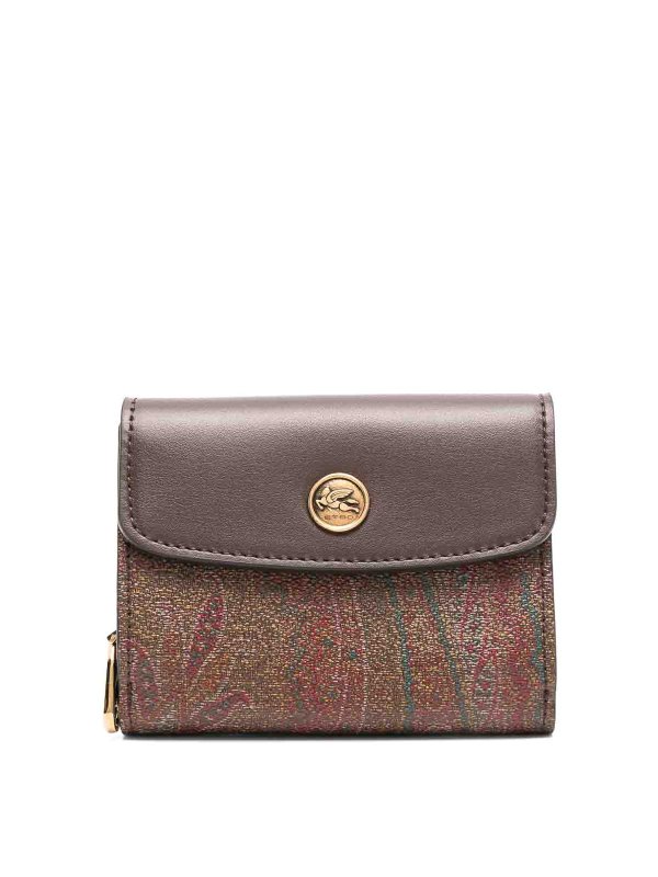 ETRO: wallets & purses - Brown wallets