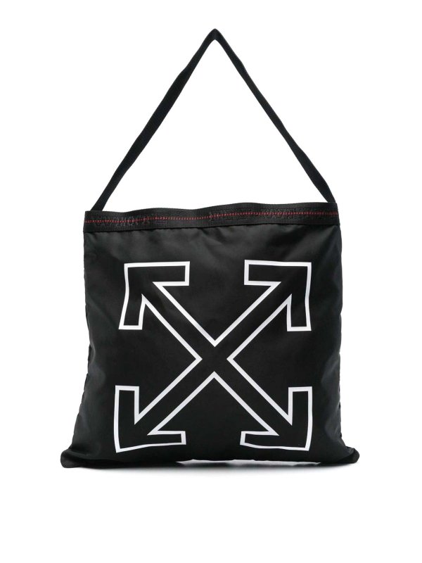 OFF-WHITE: トートバッグ - トートバッグ - 黒