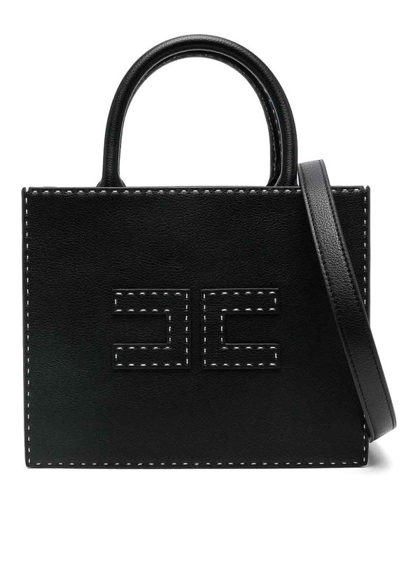 ELISABETTA FRANCHI: Sacs à main - Sac Cabas - Noir