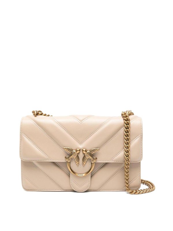 Pinko: Bolsos de hombro - Bolsa De Hombro - Beis
