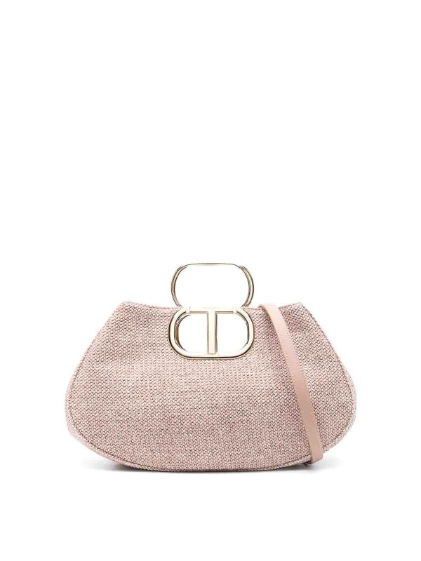 TWINSET: Handtaschen - Shopper - Nude