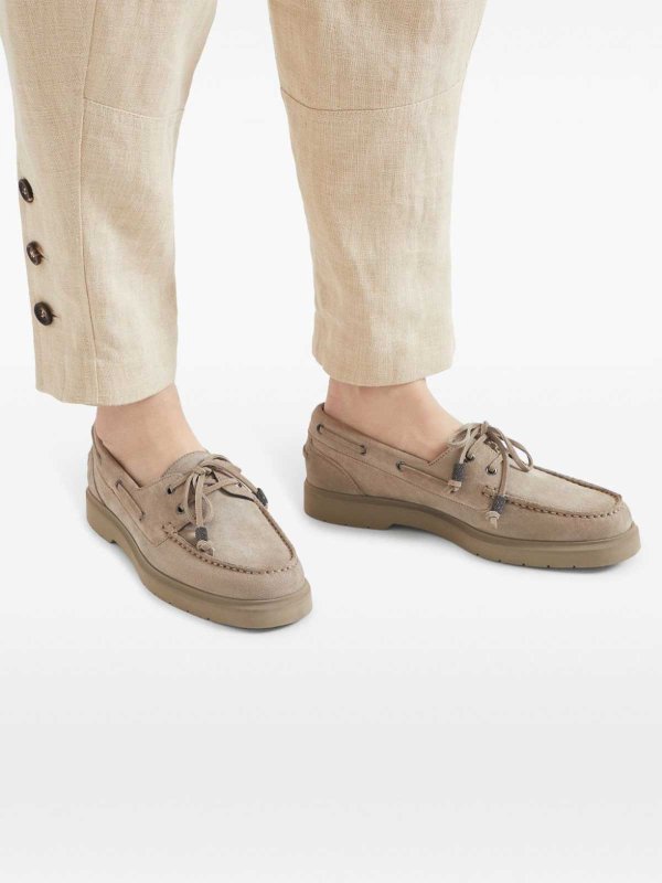 BRUNELLO CUCINELLI buy online Boat moccasins with jewelry chain