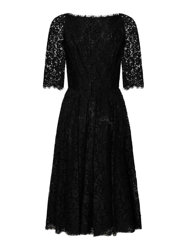DOLCE & GABBANA: ニーレングスドレス online - 膝丈/ミディスカート - 黒