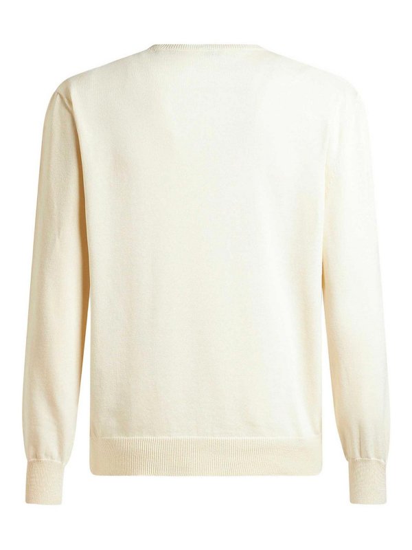 The Best Shops ETRO: Strickpullover mit Rundhalsausschnitt - Rundhalspullover - Weiß