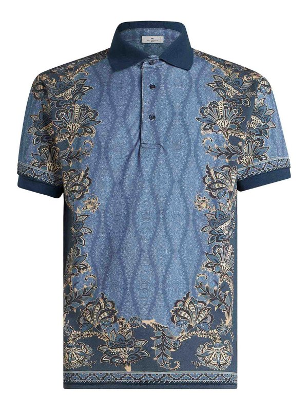 ETRO: Polos  - Polo - Bleu