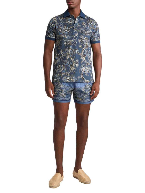 ETRO: 水着 online - スイムショーツ/スイムトランクス - ブルー