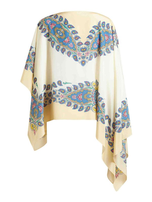 The Best Shops ETRO: Capes & Ponchos - Cape - Blanc