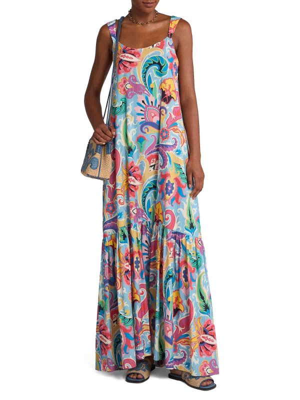 ETRO: Maxi robe online - Maxi Robe - Bleu