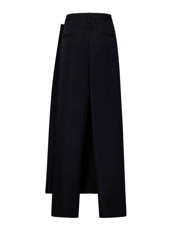 JEAN PAUL GAULTIER: Knee length skirts & Midi online - Black Wool Trousers