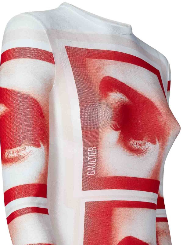 The Best Shops JEAN PAUL GAULTIER: Maxikleider - Maxikleid - Weiß