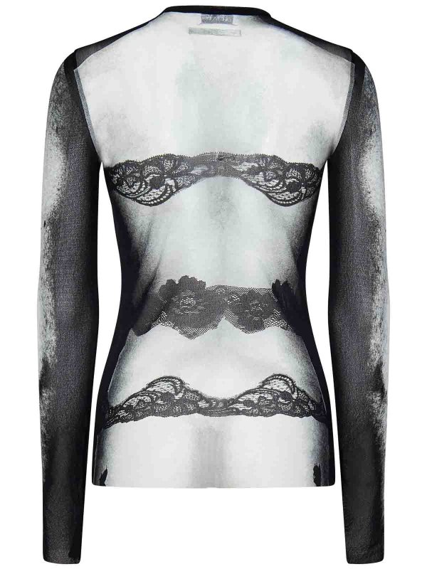 JEAN PAUL GAULTIER: Tops und Tank Tops online - Top - Schwarz