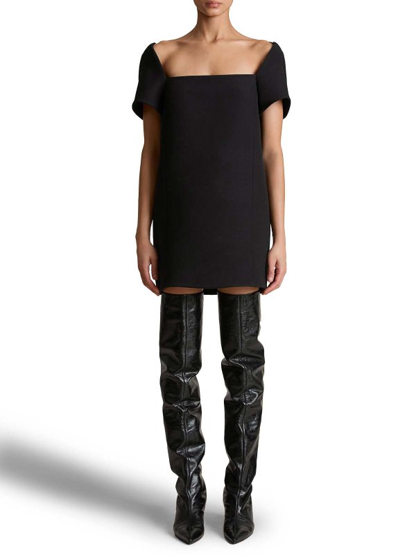 KHAITE: ニーレングスドレス online - 膝丈ドレス - 黒