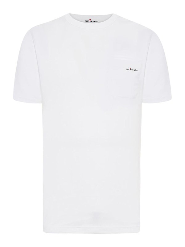 KITON: T-shirts - T-Shirt - Weiß