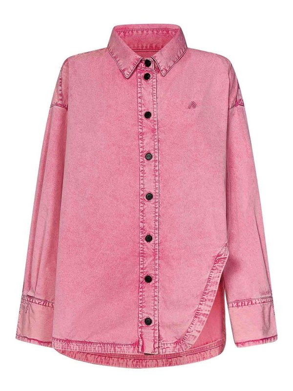 The Attico: デニムジャケット - デニムジャケット - ヌードカラー