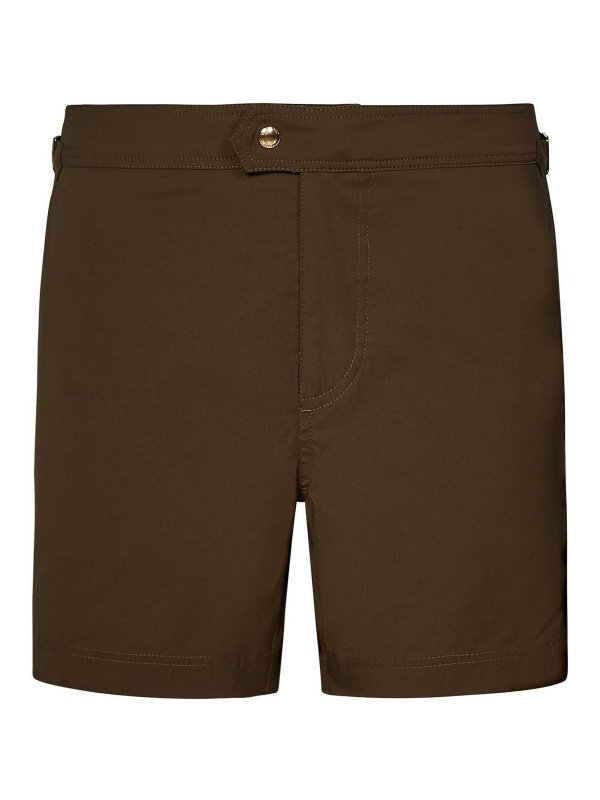 TOM FORD: Badeanzüge und Badehosen - Badehose - Grün