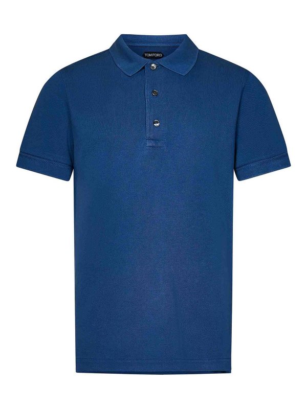 TOM FORD: ポロシャツ - ポロシャツ - ブルー