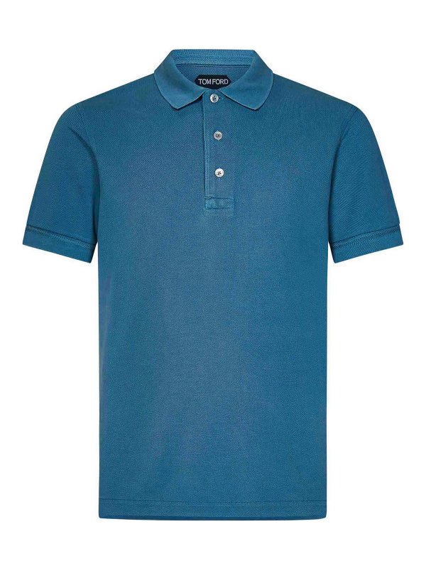 TOM FORD: ポロシャツ - ポロシャツ - ブルー