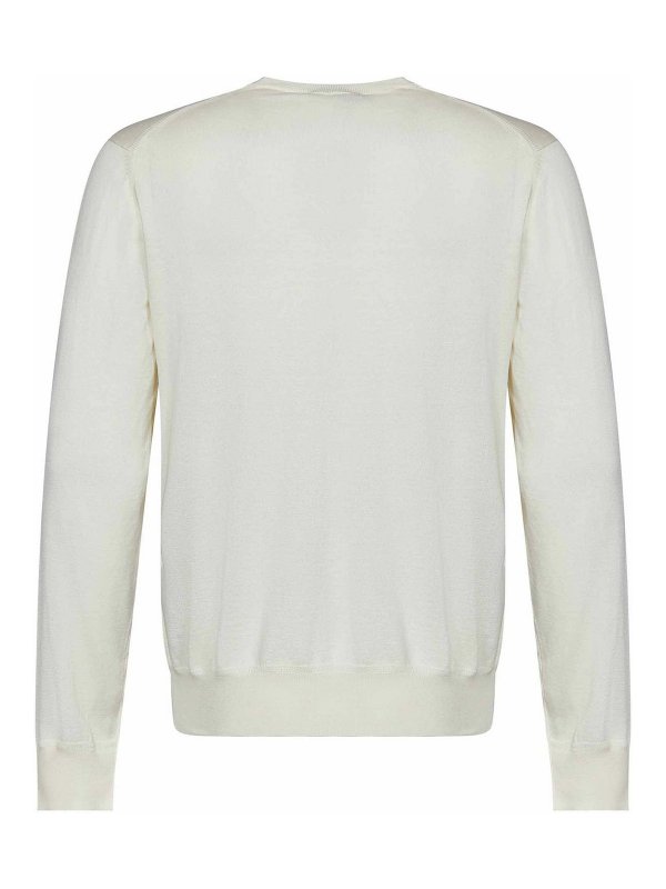 TOM FORD: Strickpullover mit Rundhalsausschnitt online - Rundhalspullover - Weiß