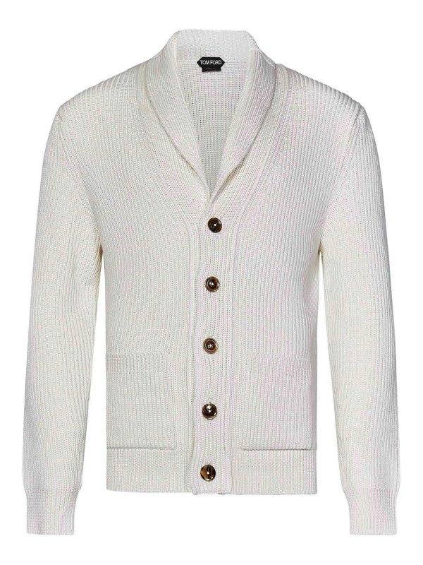 TOM FORD: Cárdigans - Cárdigan - Blanco