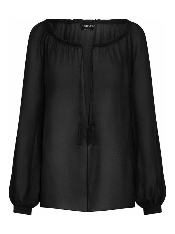 TOM FORD: Blusas - Blusa - Negro
