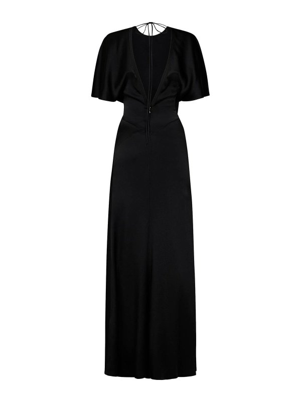 VICTORIA BECKHAM: Maxi robe online - Maxi Robe - Noir