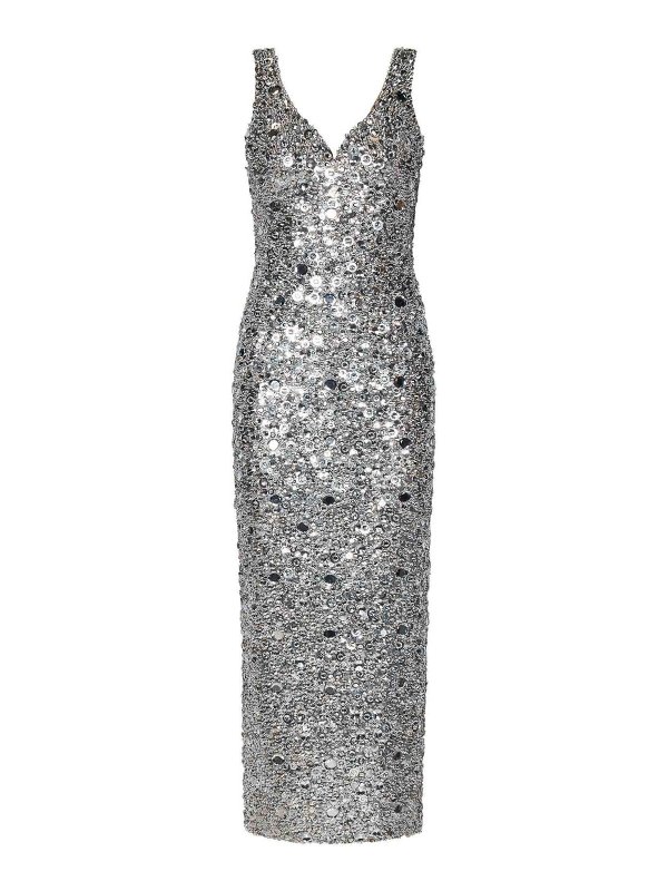 ZUHAIR MURAD: マキシドレス - マキシドレス - 銀