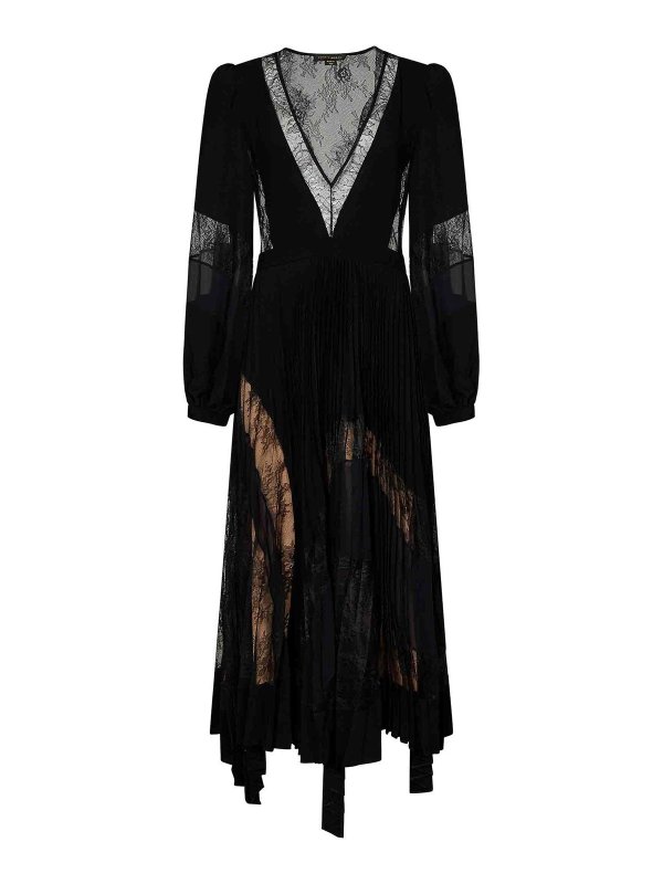 ZUHAIR MURAD: ニーレングスドレス - 膝丈ドレス - 黒