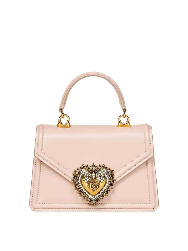 DOLCE & GABBANA: クロスボディバッグ - クロスボディバッグ - ヌードカラー