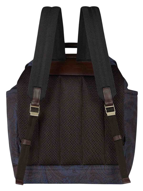 ETRO: backpacks online - Navy Blue Backpack