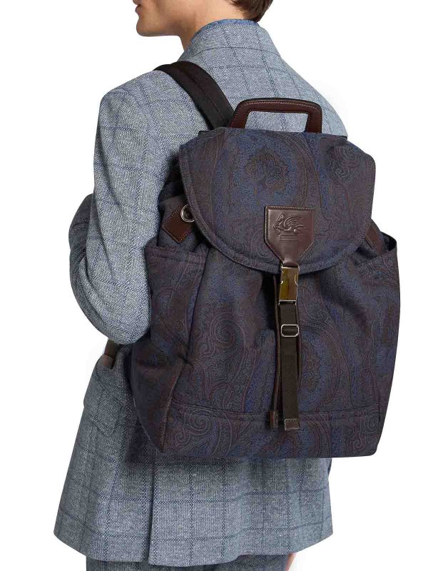 The Best Shops ETRO: backpacks - Navy Blue Backpack