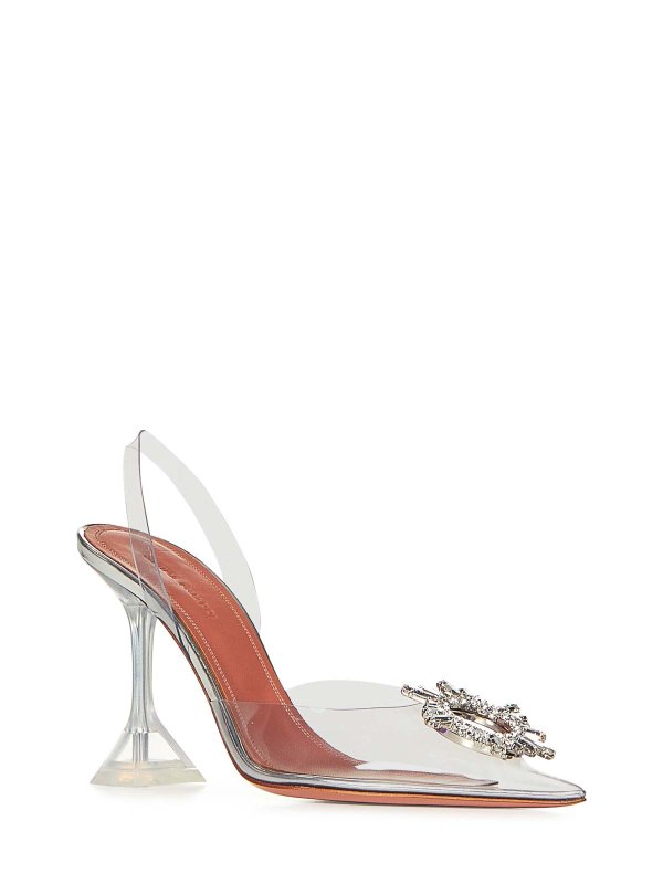 AMINA MUADDI: court shoes online - Transparent Slingback