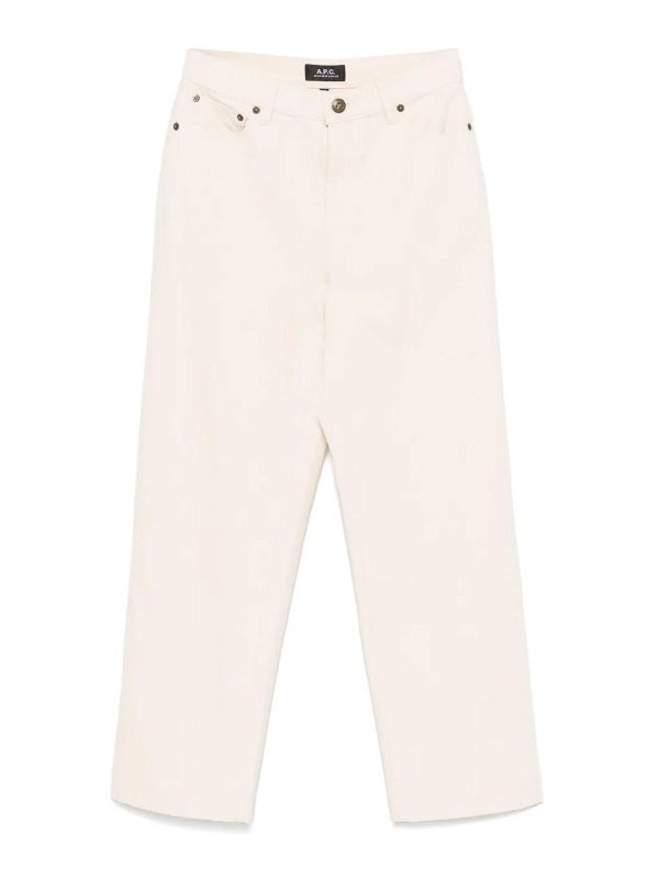 A.P.C.: Straight Leg Jeans - Straight Leg Jeans - Hellbeige