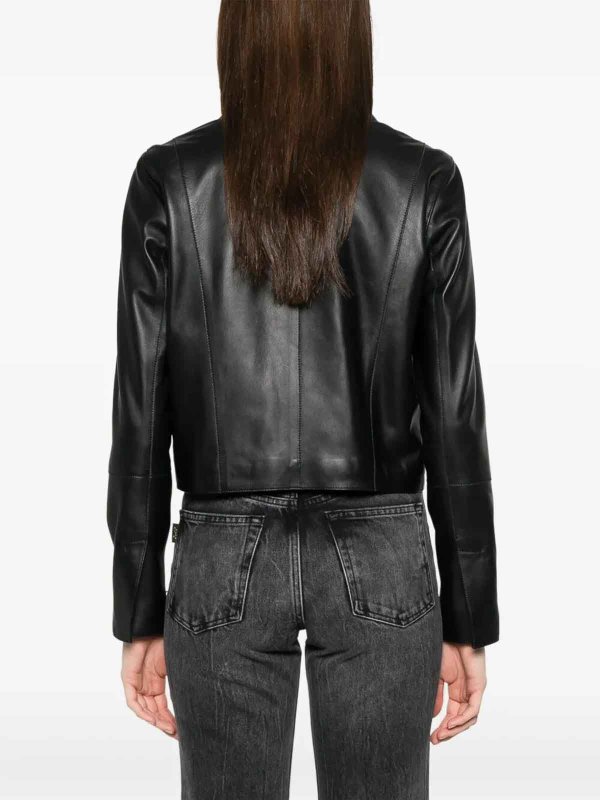 ARMA: leather jacket online - Linz Lamb Butter