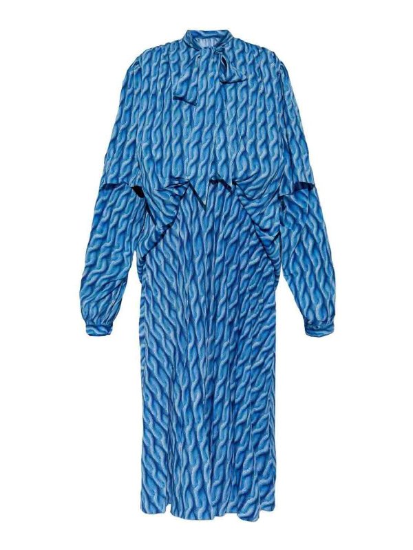 BALENCIAGA: Maxikleider - Maxikleid - Blau