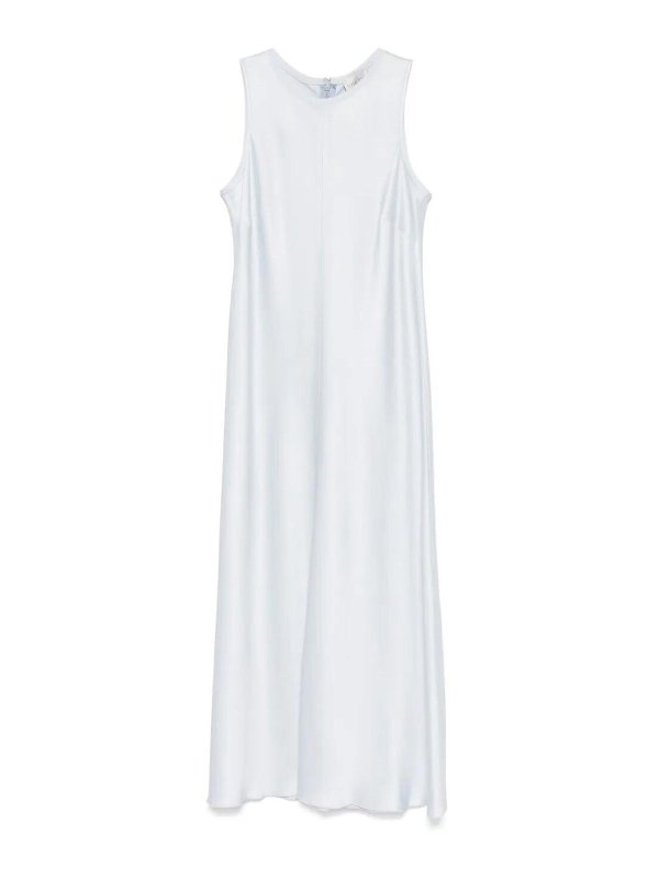 FORTE FORTE: maxi dresses - Satin crew dress