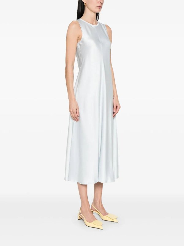 FORTE FORTE: maxi dresses online - Satin crew dress