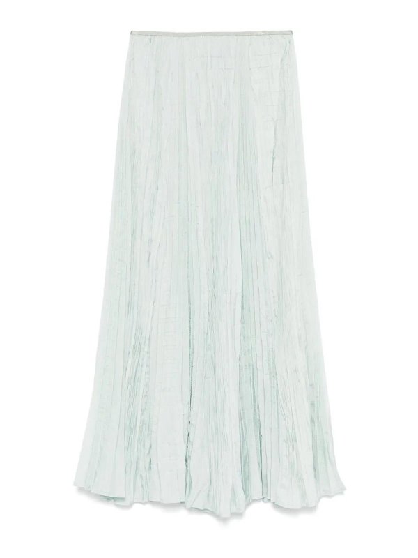 FORTE FORTE: ロングシャツ - ロングスカート - ブルー