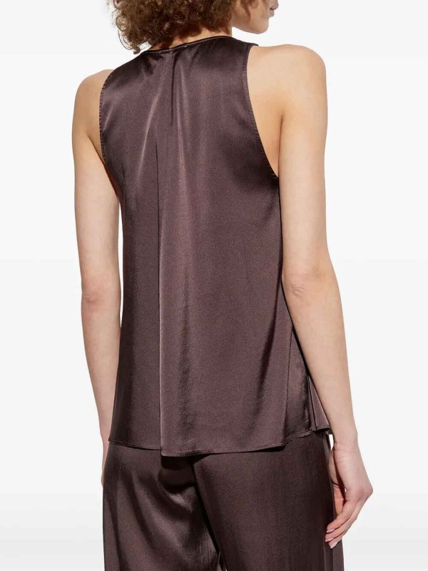 The Best Shops FORTE FORTE: Tops y camisetas sin mangas - Top - Plata