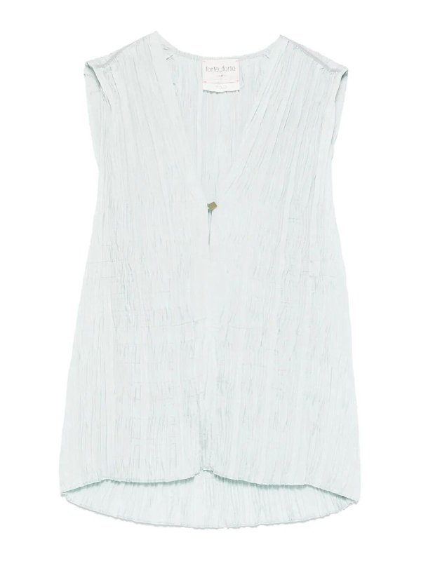 FORTE FORTE: Tops und Tank Tops - Top - Hellblau