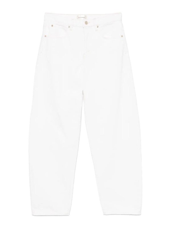 Frame: Straight Leg Jeans - Straight Leg Jeans - Beige