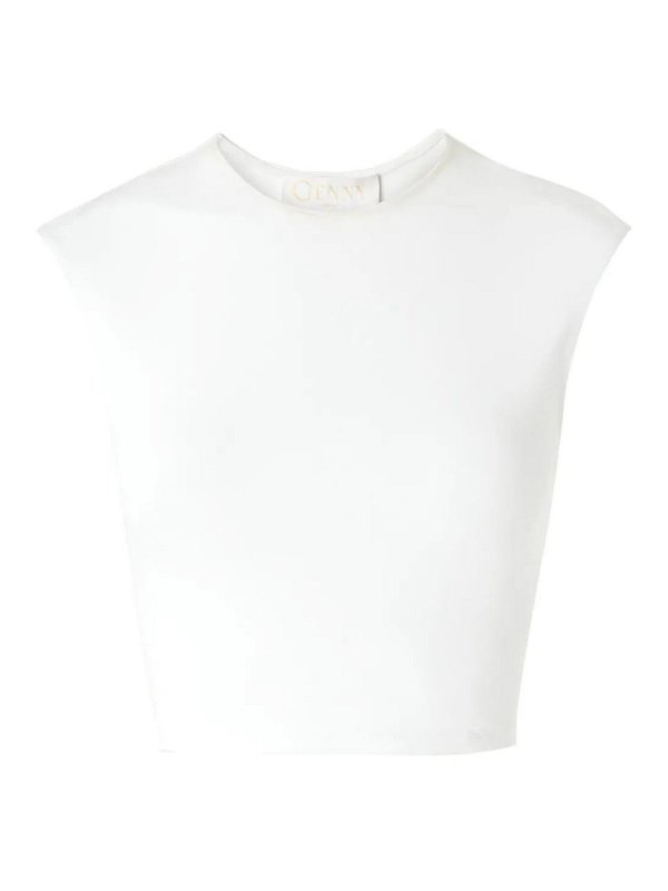 GENNY: Tops y camisetas sin mangas - Top - Blanco