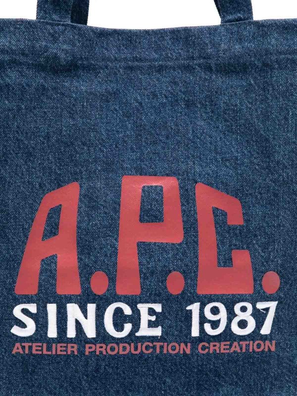 トートバッグ - ミディアムウォッシュ shop online: A.P.C.